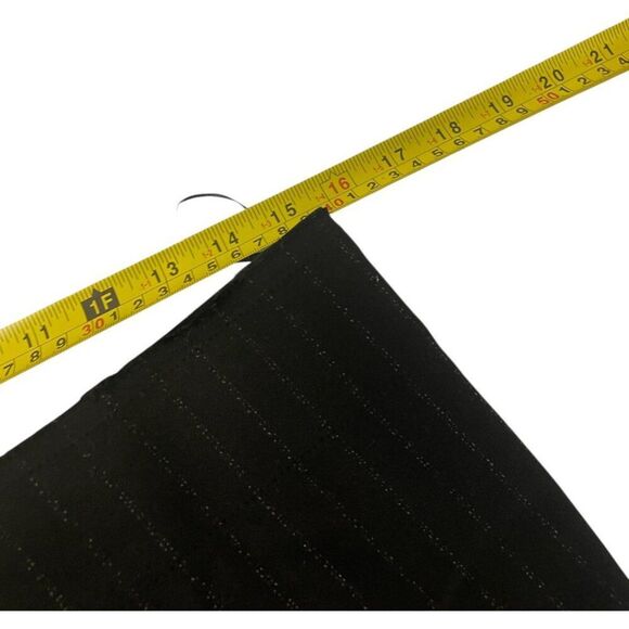 Zara Womens Midi Skirt Large L Black Pinstriped handkerchief Asymmetric High Low - Picture 6 of 8